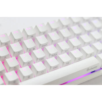 Ducky Keyboard One 2 Pro 60% Mechanical Keyboard; RGB; PBT Double Shot Keycaps - White- Cherry Brown .-4